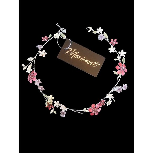 Marionat Accessories - Multi-Colored Metal Floral Hair Accessory - Marionat